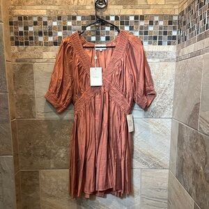 Bohme Terracotta Midi Dress